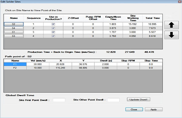 Solder path editing: