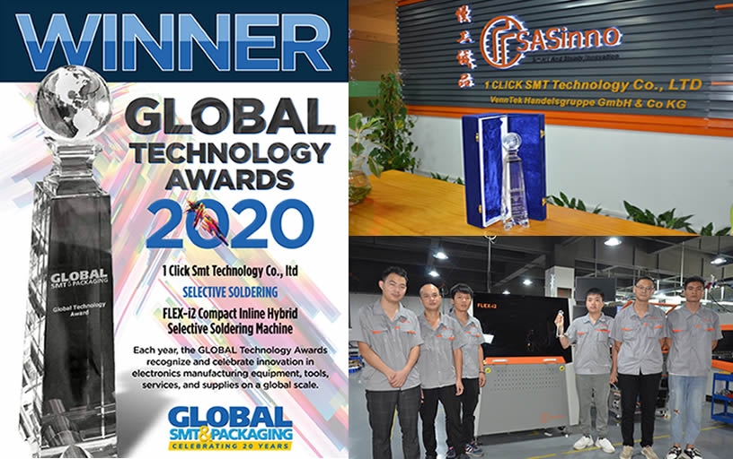 Winning Global Technology Award in selective soldering machine category