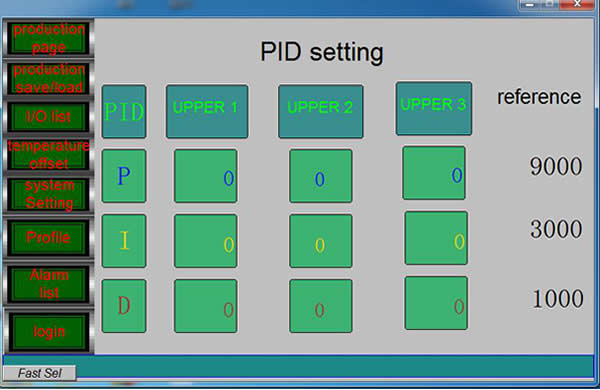 PID for temperature controlling.