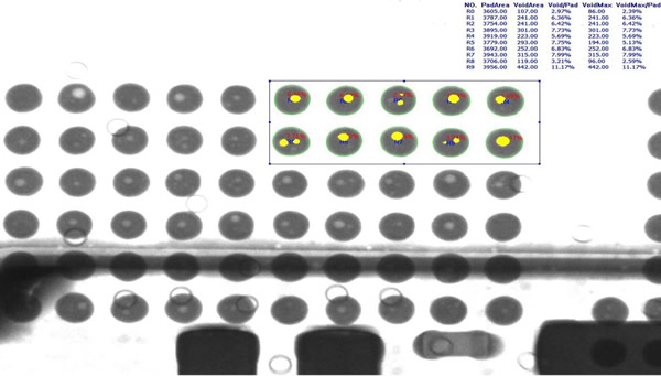 BGA bubble measuring