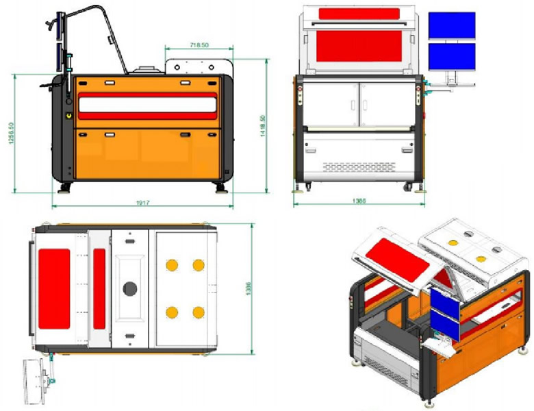 Compact inline Selective Soldering Machine