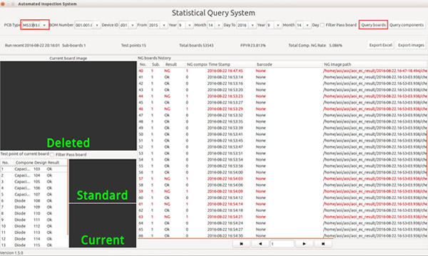 Powerful data statistic software, easy to search and to be exported as a exel file.