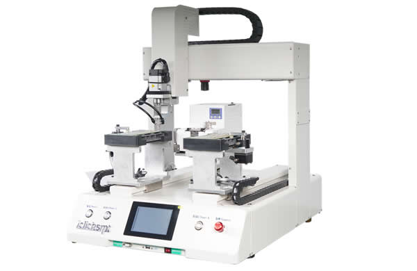 High quality robot with step motor controlled by PLC and touchscreen.