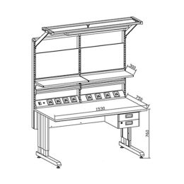 Anti-static Adjustable Standard Workstations